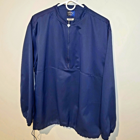 Callaway Other - Callaway Golf 1/2 Zip Rain Windbreaker Jacket - Navy - Size Medium - EUC